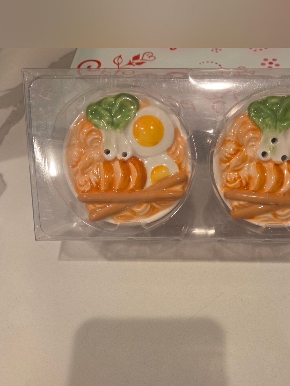 Cute Ramen Bowl Salt And Pepper Shakers NWT